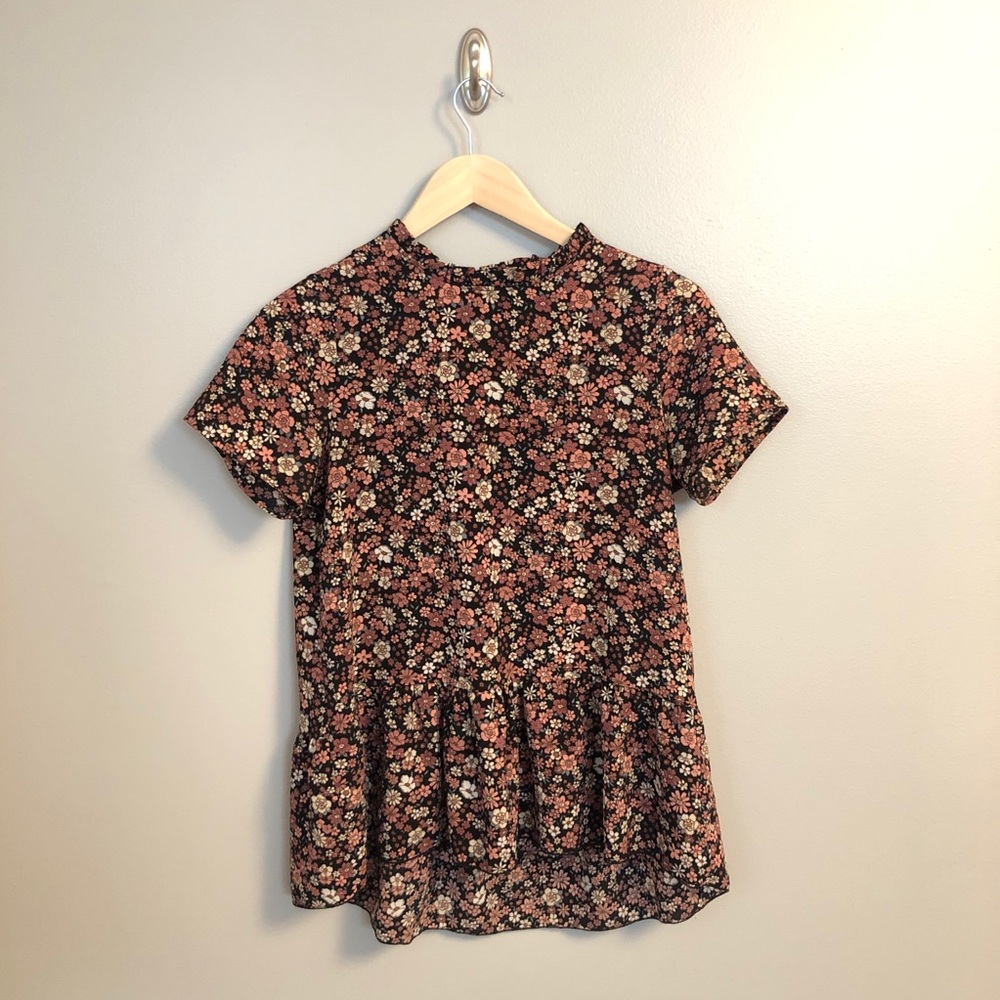 Floral Peplum Blouse